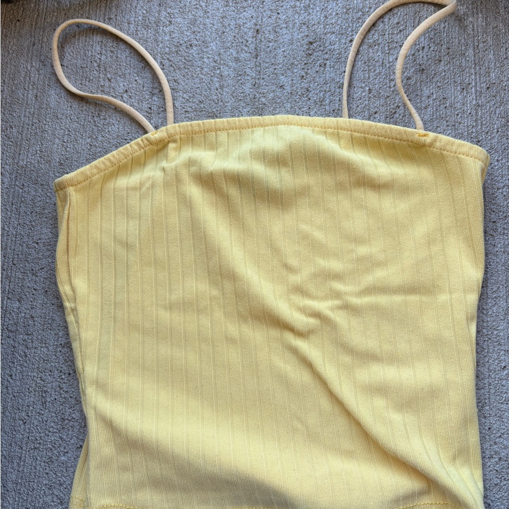 Rue21 Light Yellow Ribbed Camisole
